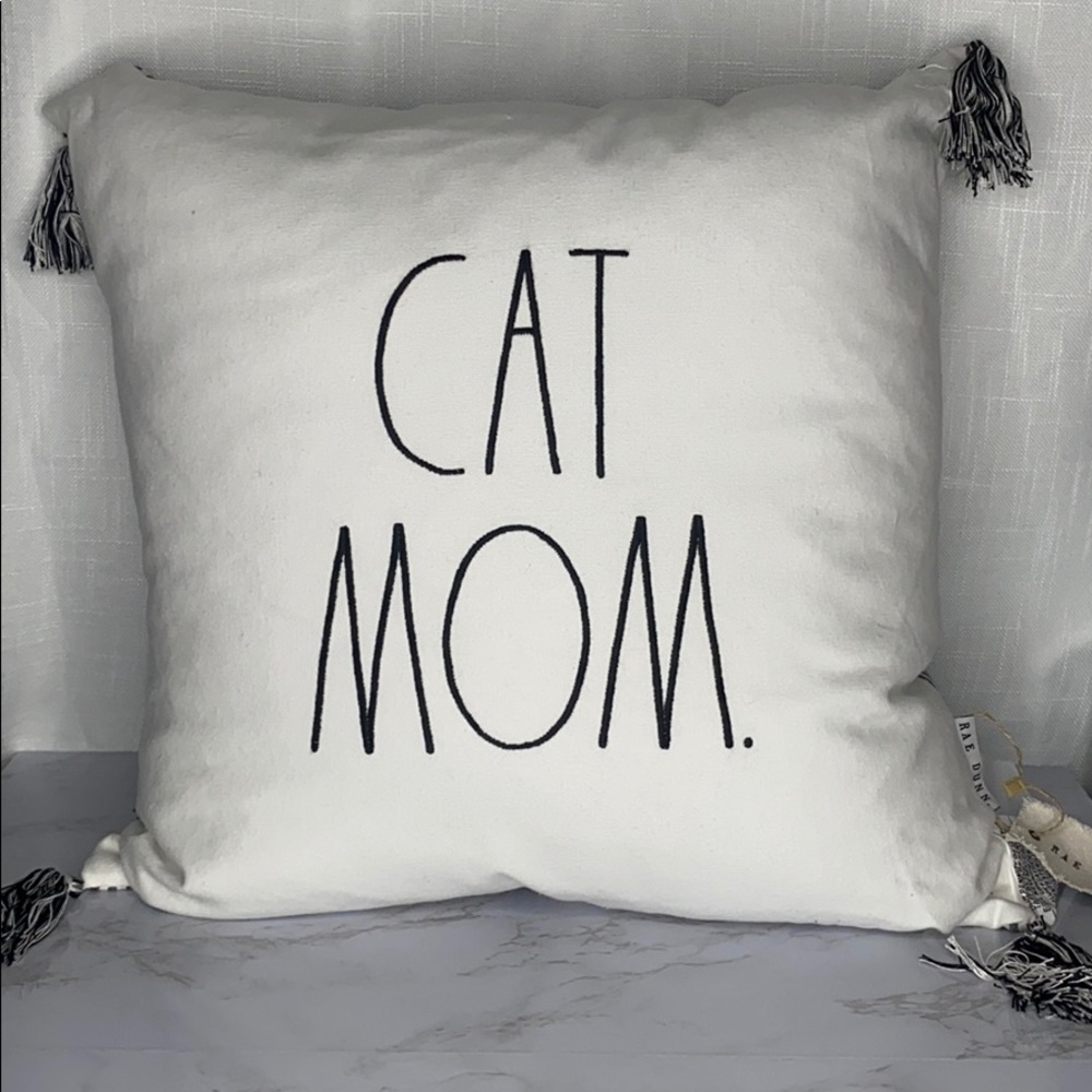 Rae Dunn Cat Mom Pillow